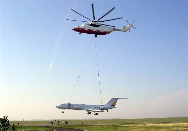 هلیکوپتری که هواپیما حمل می‌کند! +عکس