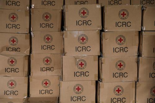 کمک نیم میلیون دلاری صلیب سرخ به زلزله‌زدگان +عکس
