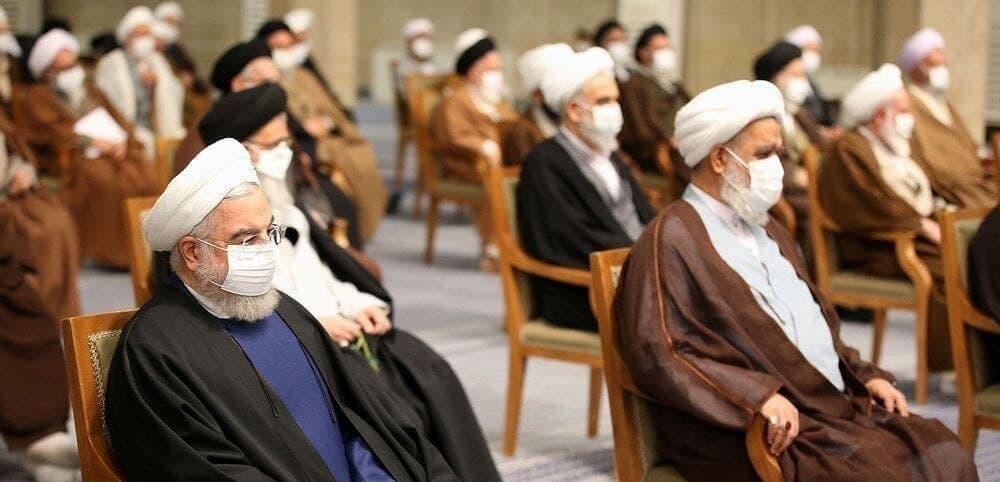 حسن روحانی در دیدار اعضای خبرگان با رهبر معظم انقلاب + عکس