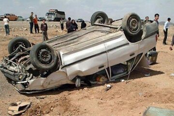 واژگونی مرگبار پراید در بزرگراه امام علی(ع) + عکس